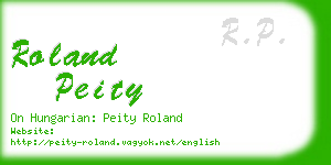 roland peity business card